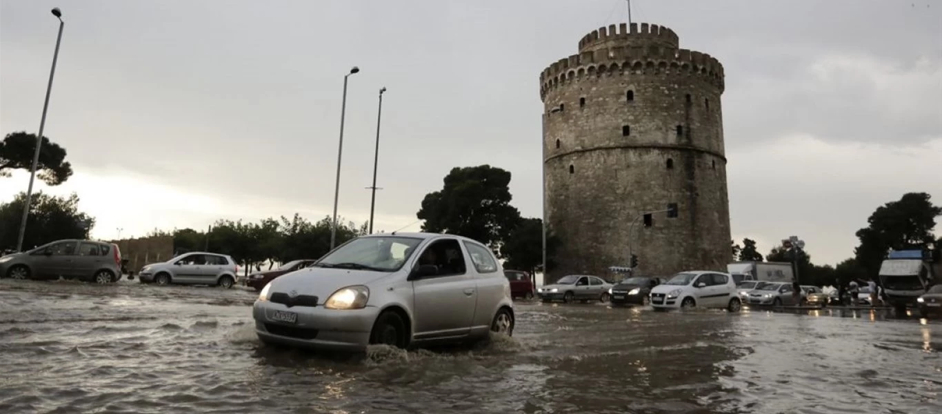 Επικίνδυνα καιρικά φαινόμενα: Έρχονται πολύ μεγάλα ύψη βροχής σε Θεσσαλονίκη και Χαλκιδική